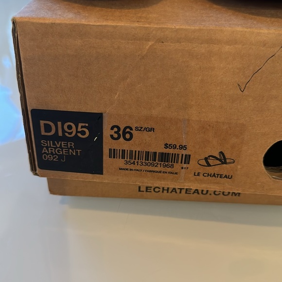 NWT - silver sandal - size EU 36 - Picture 3 of 7